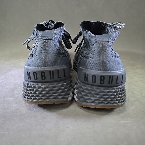 Nobull Diamond Knit Trainer Gray Gum Sole Running Shoes Sneakers Mens Sz 15 EUC - Picture 5 of 10
